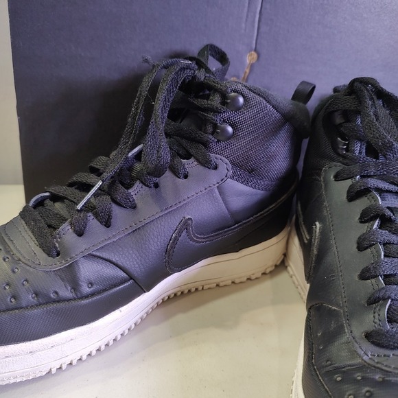 Nike Court Vision Mid Winter Shoes Sneakers Black Men's Sz 8.5‎ DR7882-002 - Picture 6 of 10